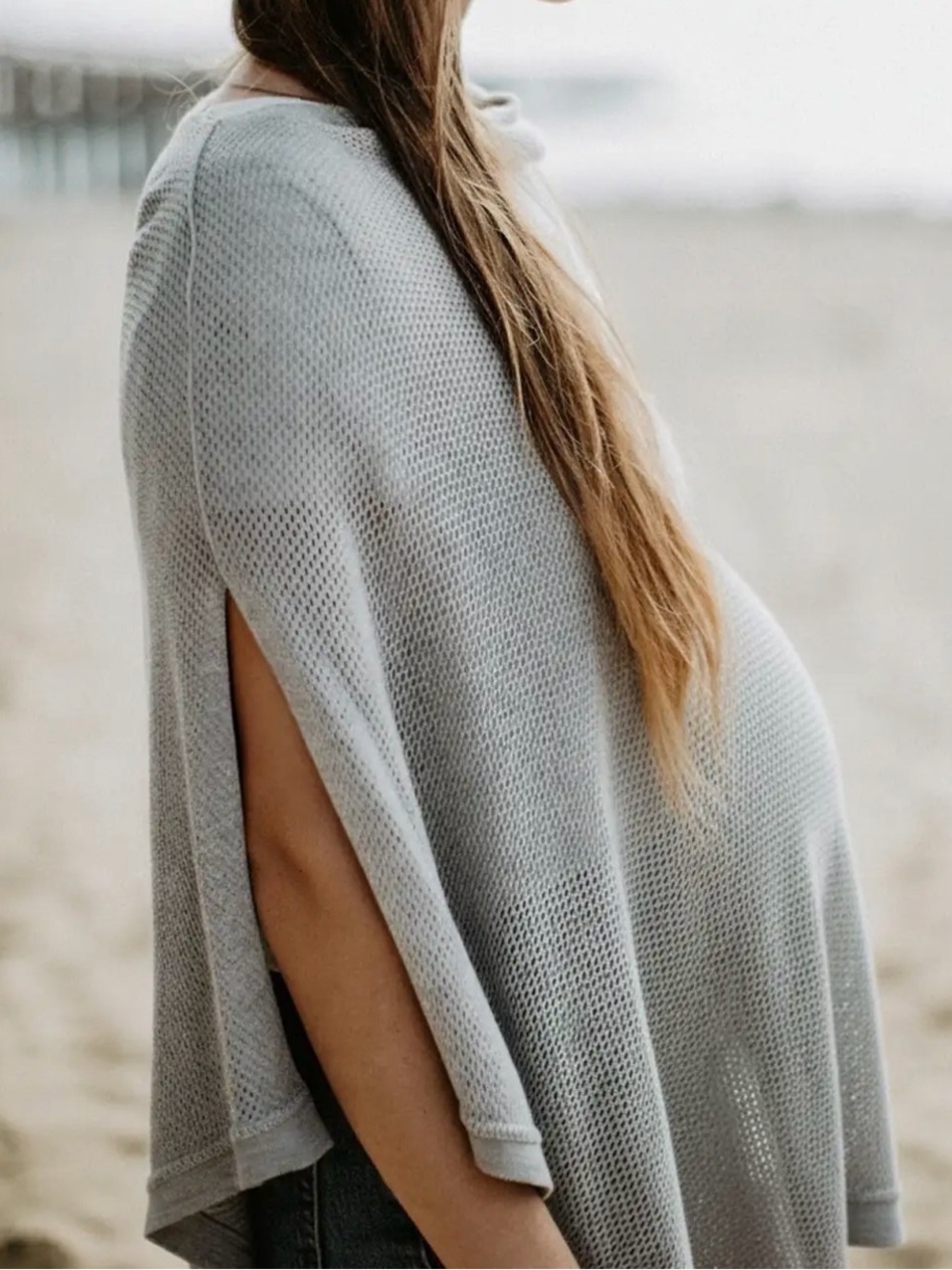 We Are Amma The Cocoon Nursing Cover in Light Gray